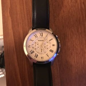 Fossil Men’s Grant Chronograph Brown Leather Watch